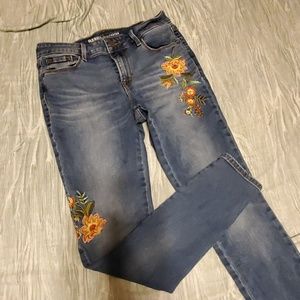 Old navy embroidered jeans